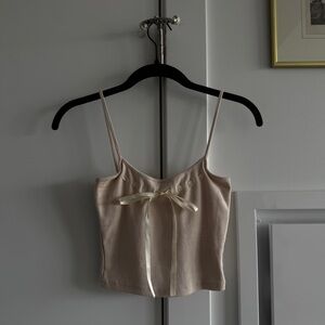 Meshki Cream Bow Camisole